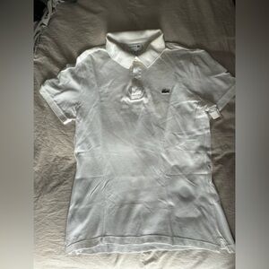 Lacoste men’s white polo